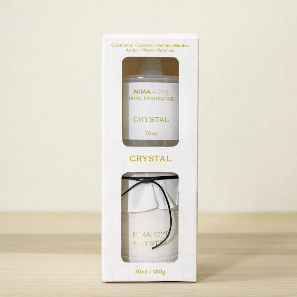 Σετ Αρωματικών Χώρου 2τμχ Nima Crystal