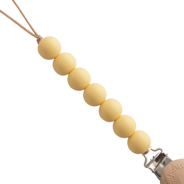 Κλιπ Πιπίλας Mushie Halo Muted Yellow 66-2120123