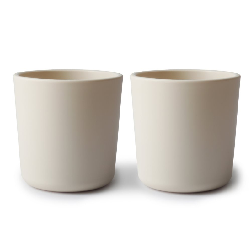 Ποτήρια 220ml (Σετ 2τμχ) Mushie Ivory 66-2350094