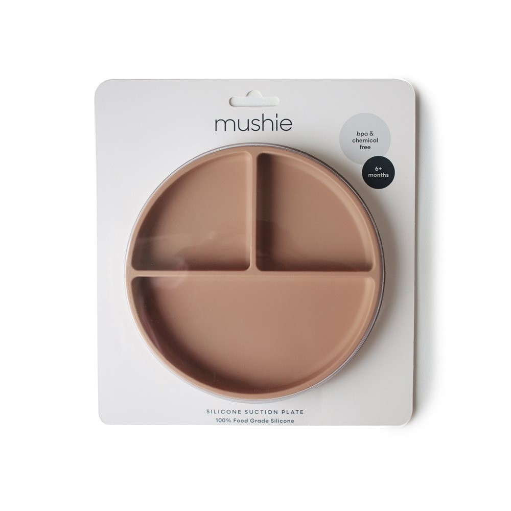 Πιάτο Σιλικόνης (Φ18 5) με Χωρίσματα Mushie Blush 66-2320019 Home Παιδικά Είδη Φαγητού & Αξεσουάρ Σερβιρίσματος Spitishop