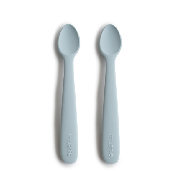 Κουτάλια Φαγητού (Σετ 2τμχ) Mushie Powder Blue 66-2360228