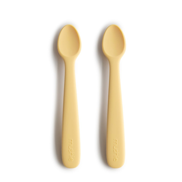 Κουτάλια Φαγητού (Σετ 2τμχ) Mushie Pale Daffodil 66-2360466