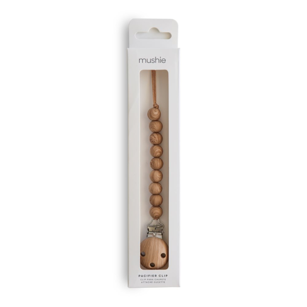 Κλιπ Πιπίλας Mushie Hera Faux Wood 66-100067