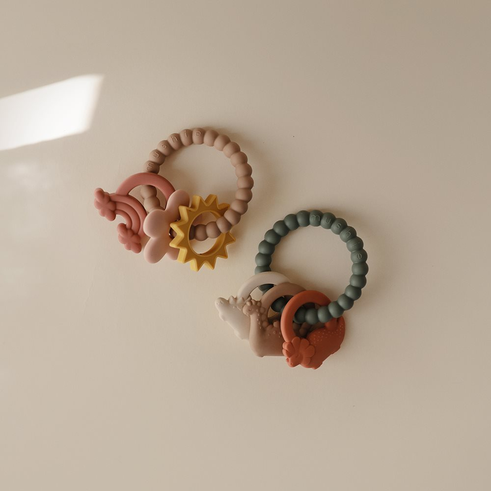 Μασητικό Mushie Dino 66-101322 Home Βρεφικά Μασητικά για Μωρά - Οδοντοφυία Spitishop