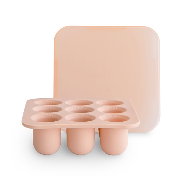 Θήκη Τροφίμων/Παγοθήκη 9 Θέσεων (18.4x18.4x3.8) Mushie Blush 66-101735