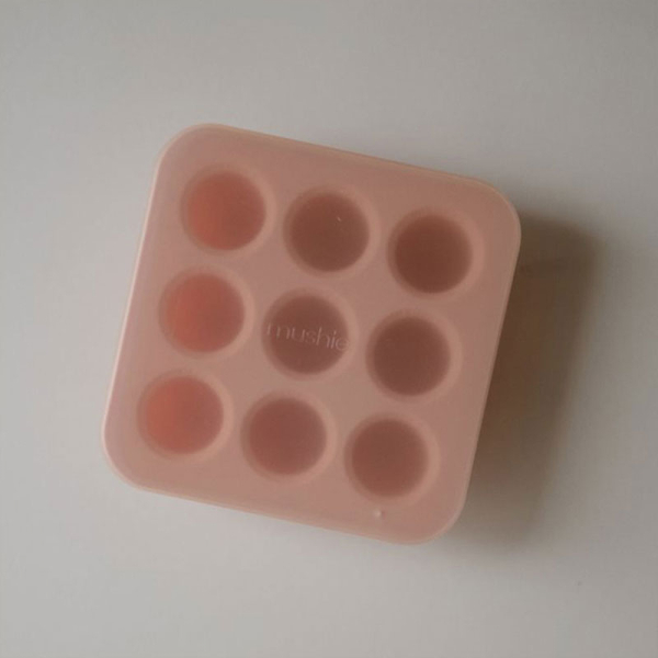 Θήκη Τροφίμων/Παγοθήκη 9 Θέσεων (18.4x18.4x3.8) Mushie Blush 66-101735