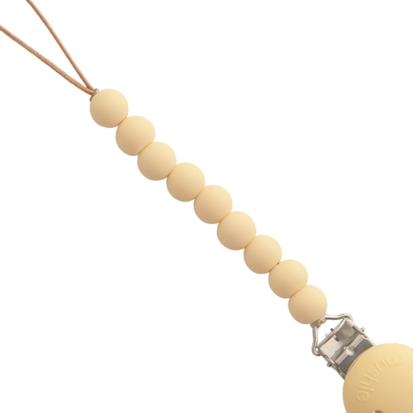 Κλιπ Πιπίλας Mushie Hera Pale Yellow 66-102035