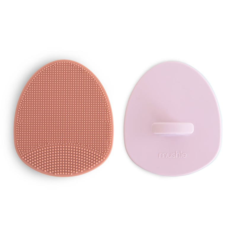 Βρεφικές Βούρτσα (Σετ 2τμχ) Mushie Rose/Soft Lilac 66-102074
