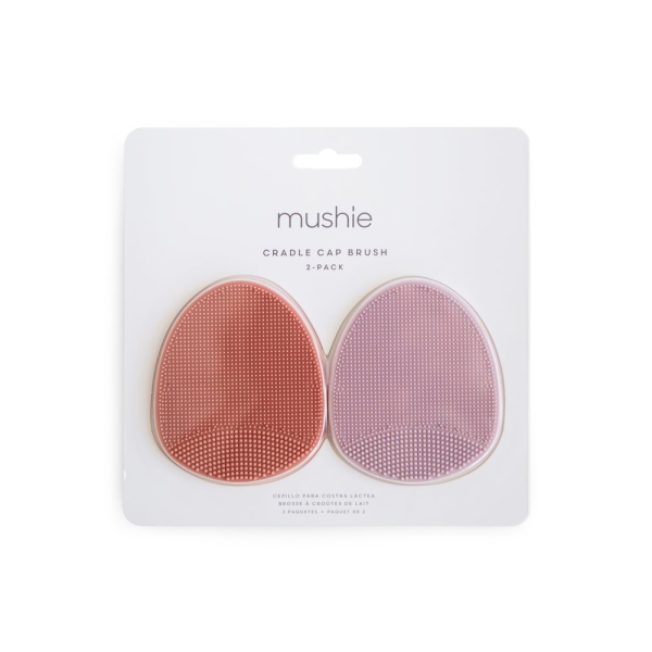 Βρεφικές Βούρτσα (Σετ 2τμχ) Mushie Rose/Soft Lilac 66-102074