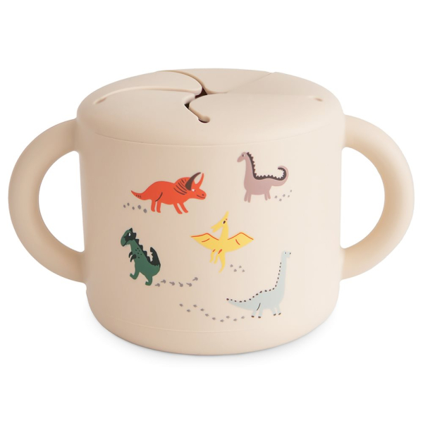 Κυπελάκι Για Σνακ 400ml Mushie Dinosaurs 66-102089