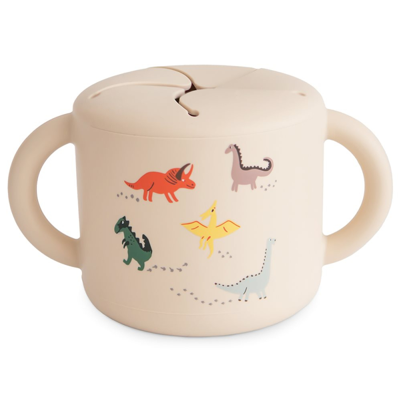 Κυπελάκι Για Σνακ 400ml Mushie Dinosaurs 66-102089