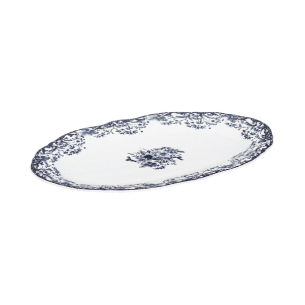 Πιατέλα Σερβιρίσματος Οβάλ (30x20) Estia Reverie Blue 07-38786