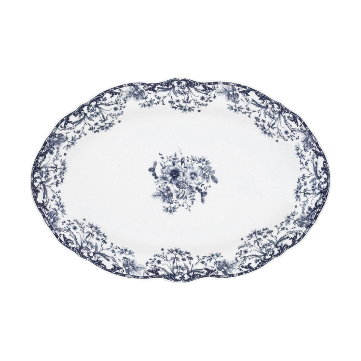 Πιατέλα Σερβιρίσματος Οβάλ (30X20) Estia Reverie Blue 07-38786 Home Είδη Spitishop