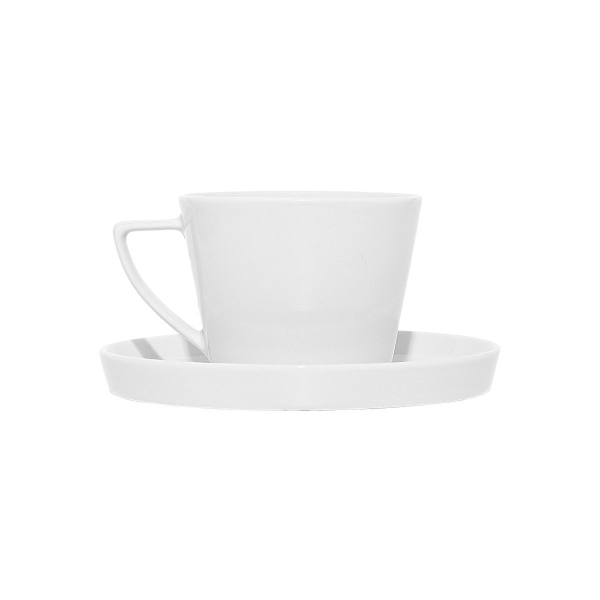 Φλυτζάνι Καφέ 220ml + Πιατάκι Estia Kyra White 07-39035