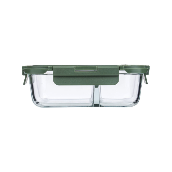 Φαγητοδοχείο Με Χωρίσματα 1.03lt (19.8x14.8x5.9) Estia Click & Seal Olive 01-39622
