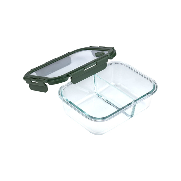 Φαγητοδοχείο Με Χωρίσματα 1.03lt (19.8x14.8x5.9) Estia Click & Seal Olive 01-39622