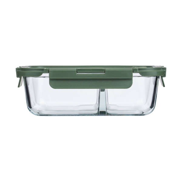 Φαγητοδοχείο Με Χωρίσματα 1.46lt (19.8x14.8x5.9) Estia Click & Seal Olive 01-39639