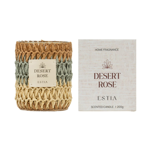 Κερί Αρωματικό 200gr Estia Desert Rose 04-41281