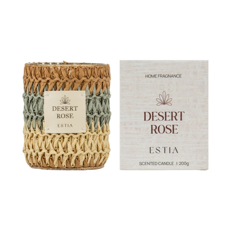 Κερί Αρωματικό 200gr Estia Desert Rose 04-41281