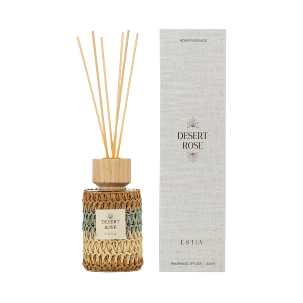 Αρωματικό Χώρου 200ml Με Στικς Estia Desert Rose 04-41335