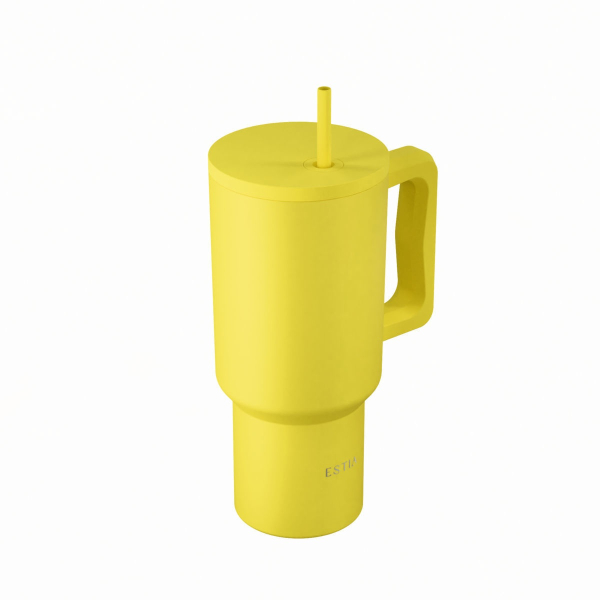 Κούπα Θερμός Με Λαβή & Καλαμάκι 900ml Estia Save The Aegean Tumbler Sunbeam 01-41496
