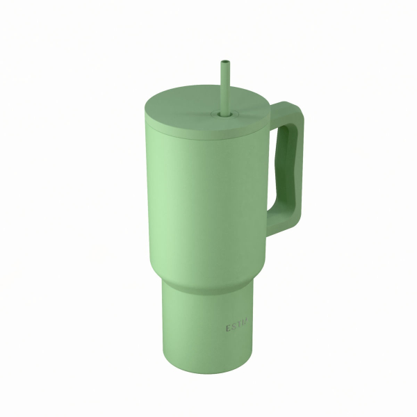 Κούπα Θερμός Με Λαβή & Καλαμάκι 900ml Estia Save The Aegean Tumbler Pine 01-41502