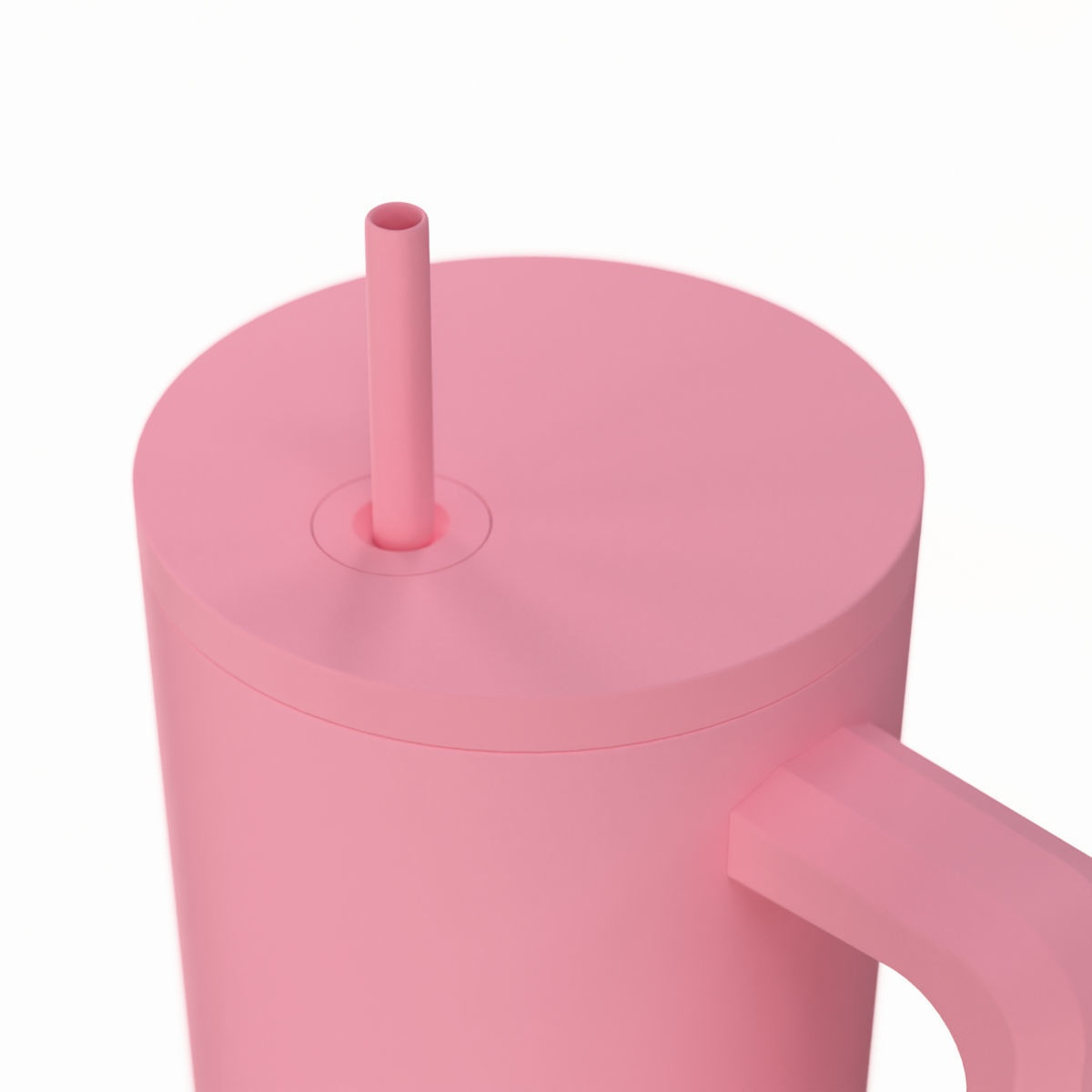 Κούπα Θερμός με Λαβή Καλαμάκι 900Ml Estia Save The Aegean Tumbler Rose 01-41526 Home Οργάνωση & Αποθήκευση Spitishop