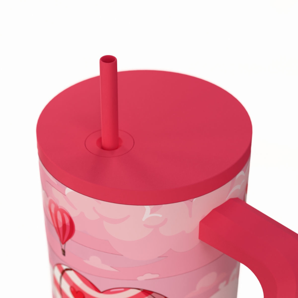 Κούπα Θερμός Με Λαβή & Καλαμάκι 900ml Estia Save The Aegean Tumbler Love Ascend 01-41533