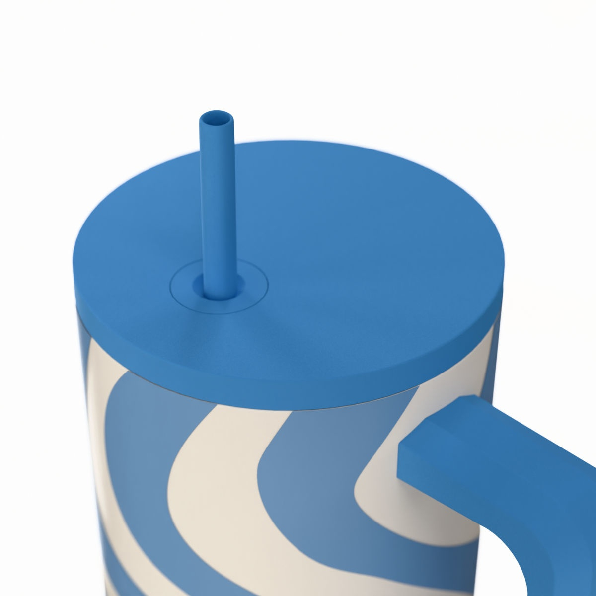 Κούπα Θερμός με Λαβή Καλαμάκι 900Ml Estia Save The Aegean Tumbler Ocean Waves 01-41571 Home Οργάνωση & Αποθήκευση Spitishop