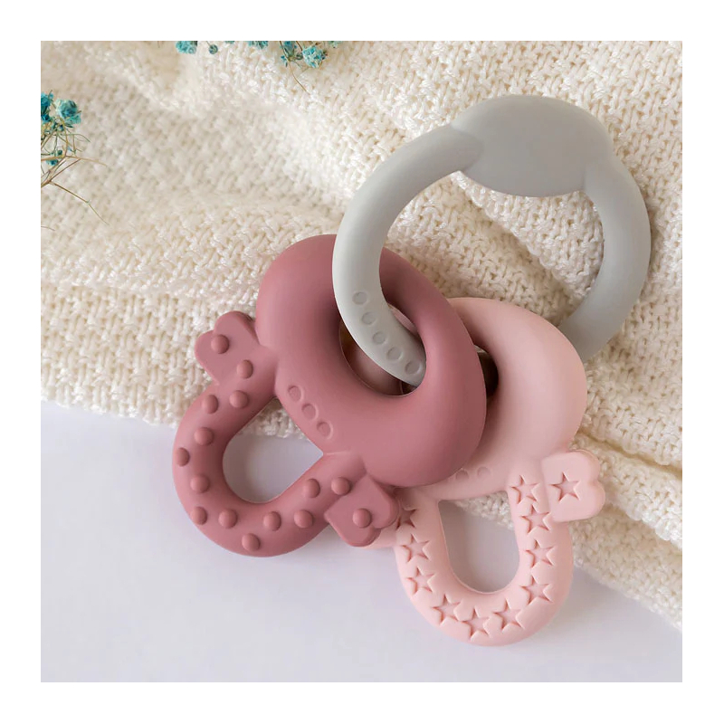 Μασητικό Kiokids Keys Ροζ 4156