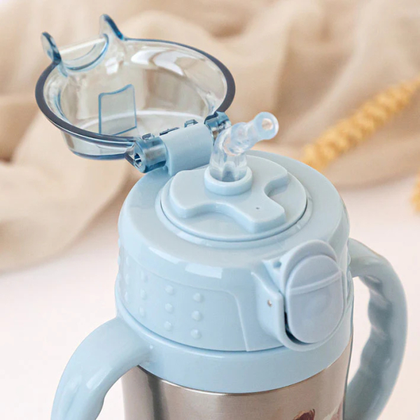 Παγούρι - Θερμός 280ml Με Καλαμάκι Kiokids Σκυλάκι 6446