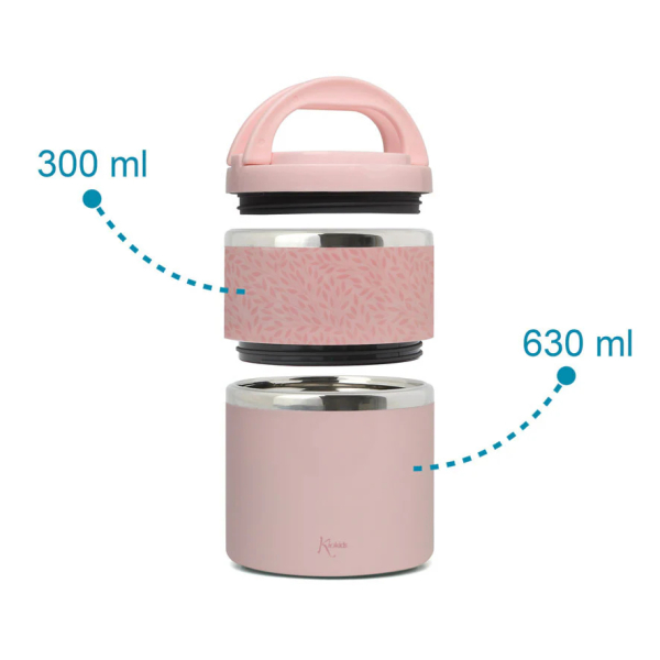 Βρεφικό Θερμός Φαγητού 930ml Kiokids Ροζ 6626