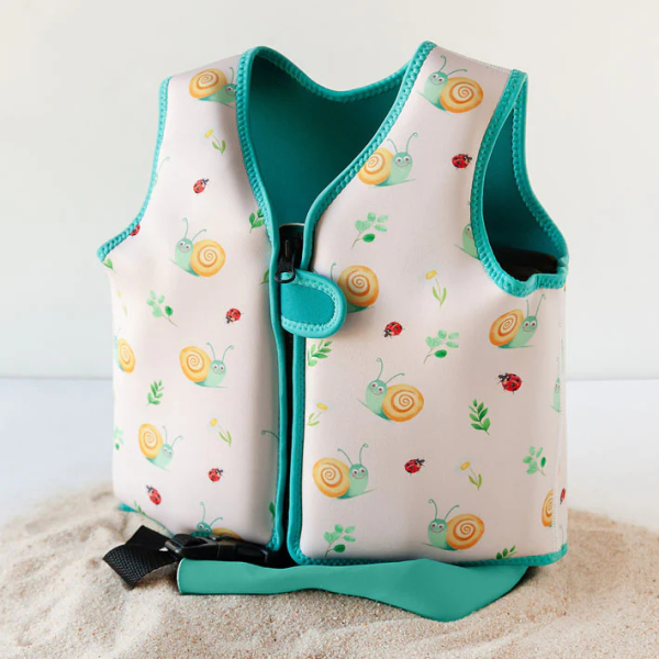 Παιδικό Γιλέκο Κολύμβησης (2-3 Ετών) Kiokids Snail Μπεζ 4365