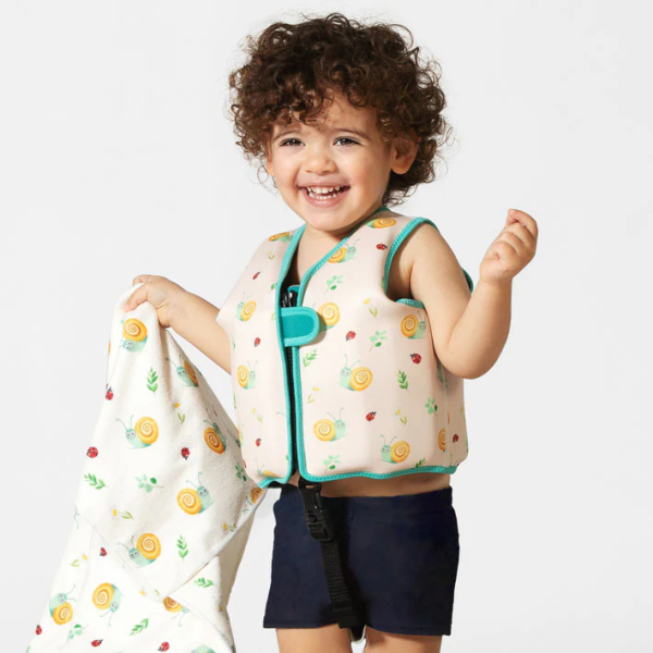 Παιδικό Γιλέκο Κολύμβησης (2-3 Ετών) Kiokids Snail Μπεζ 4365