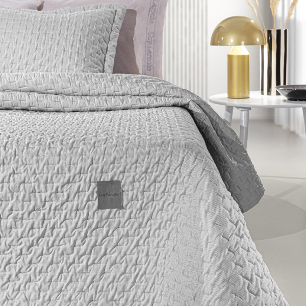 Κουβερλί King Size (250x240) 2 Όψεων + Διακοσμητική Μαξιλαροθήκη Guy Laroche Arden Smoke