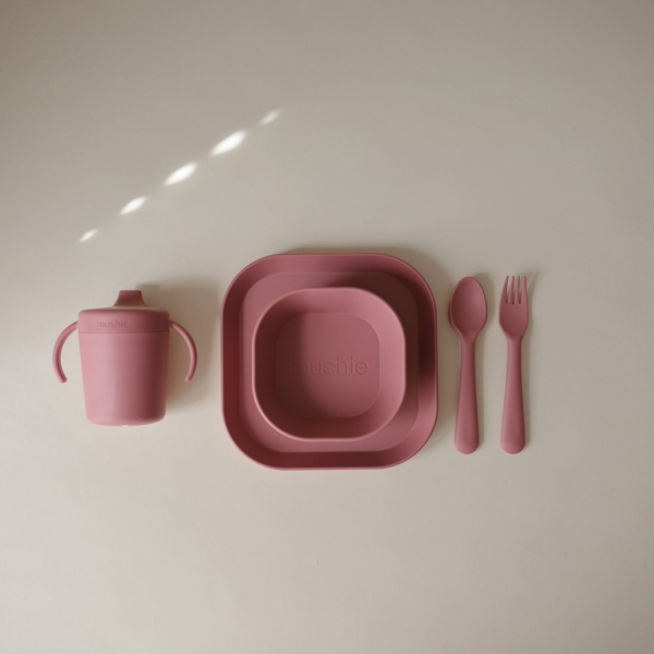Μπολ (Σετ 2τμχ) Mushie Dusty Rose 66-102155