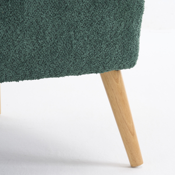 Πολυθρόνα Μπουκλέ (79x76.5x95.5) Spitishop Embrace Green/Natural