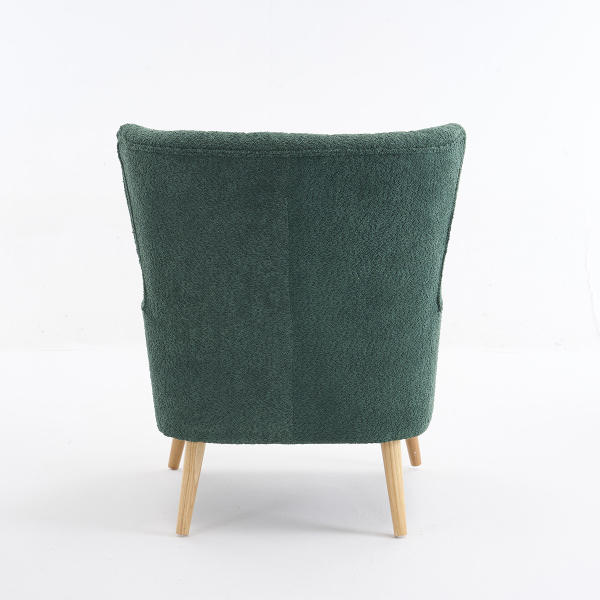 Πολυθρόνα Μπουκλέ (79x76.5x95.5) Spitishop Embrace Green/Natural