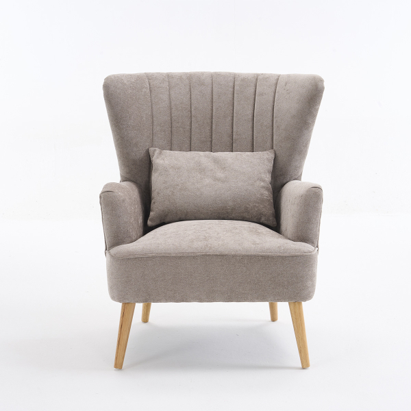 Πολυθρόνα (79x76.5x95.5) Spitishop Embrace Grey/Natural