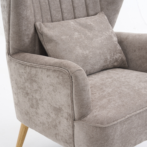 Πολυθρόνα (79x76.5x95.5) Spitishop Embrace Grey/Natural