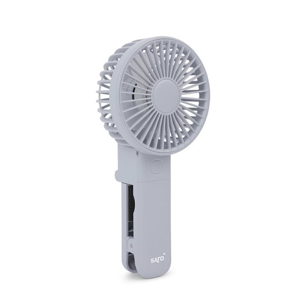 Ανεμιστηράκι Χειρός/Επιτραπέζιο USB Saro Grey 13421