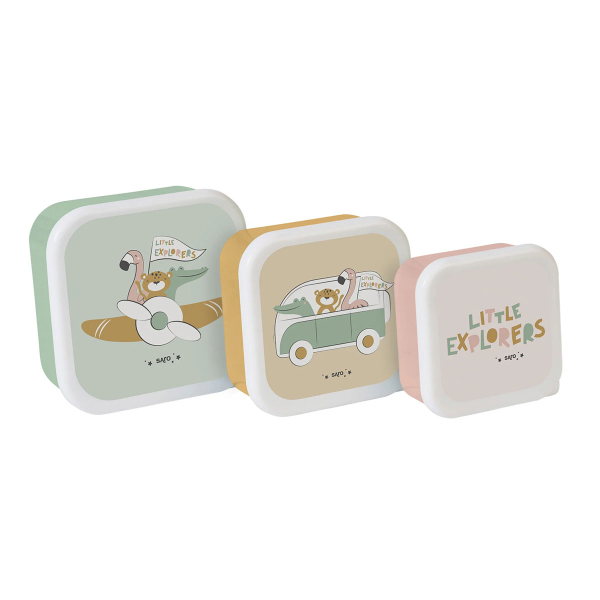 Φαγητοδοχεία (Σετ 3τμχ) Saro Little Explorers 70013
