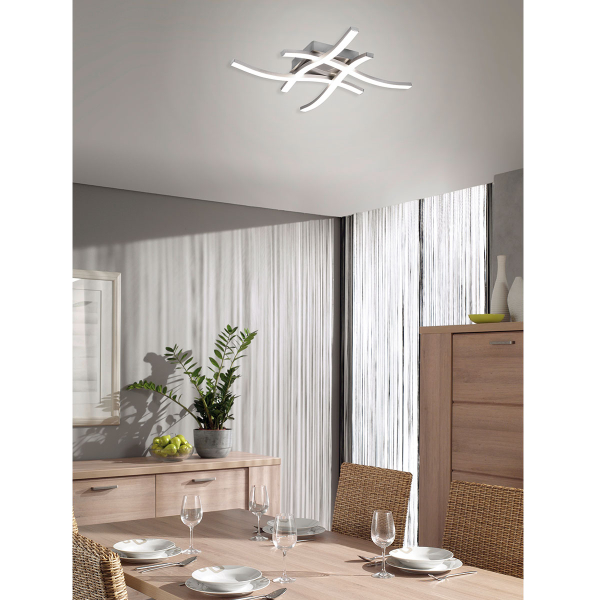 Φωτιστικό Πλαφονιέρα LED RL Route Silver R62474407