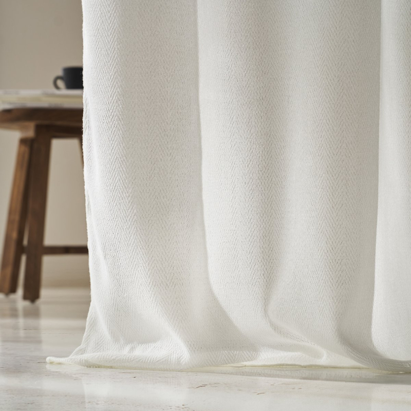 Κουρτίνα (140x280) Με Τρουκς Gofis Home Velmira Off White 509/05