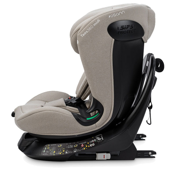 Κάθισμα Αυτοκινήτου ISOfix (0-36kg/76-150εκ. Ύψος) Osann Taos Midi 360 i-Size Wheat