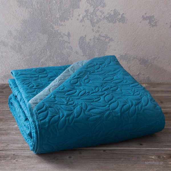 Κουβερλί King Size (240x260) 2 Όψεων Nima Bed Linen Foglie