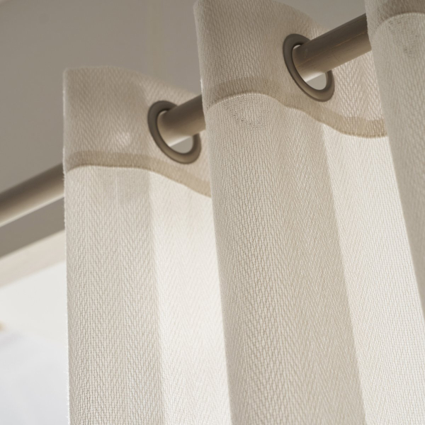 Κουρτίνα (140x280) Με Τρουκς Gofis Home Velmira Beige 509/06