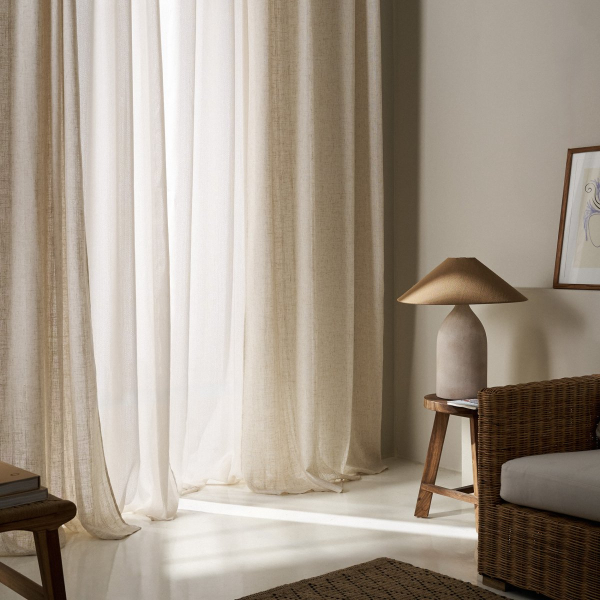Κουρτίνα (140x295) Με Τρέσα Gofis Home Nysera Linen 705/06