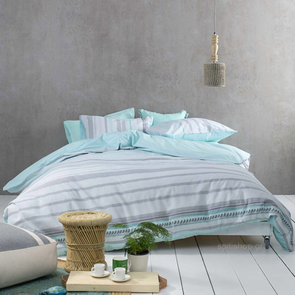 Κουβερλί Μονό (160x240) Nima Bed Linen Kekoa Aqua