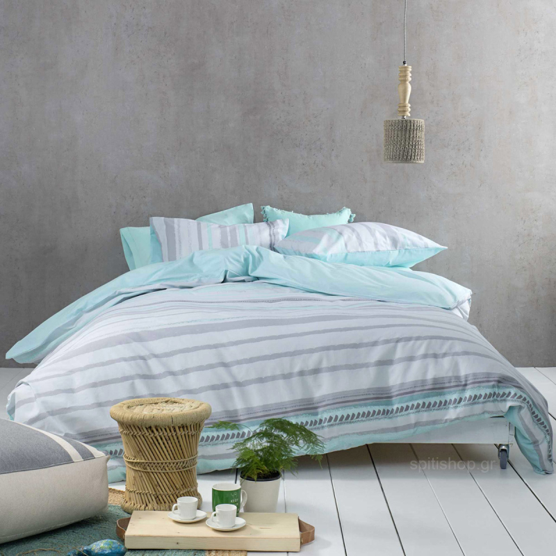 Κουβερλί Μονό (160x240) Nima Bed Linen Kekoa Aqua